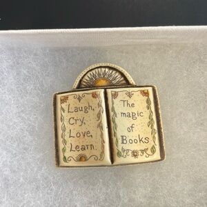 R.H. Badeau The Magic of Books pin